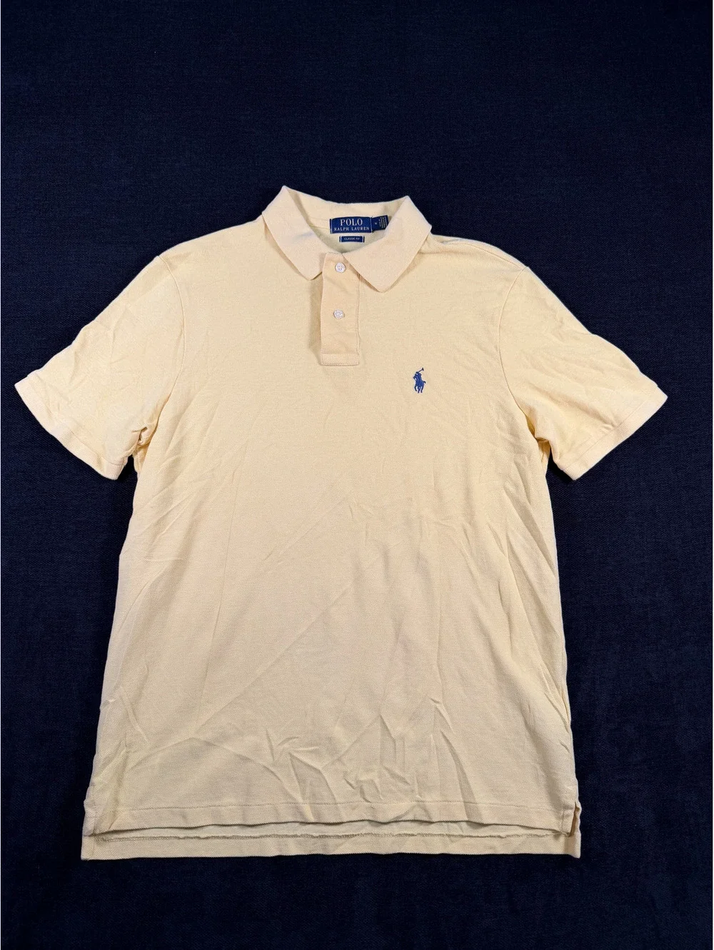 Polo Ralph Lauren Classic Fit Yellow Polo Shirt Medium